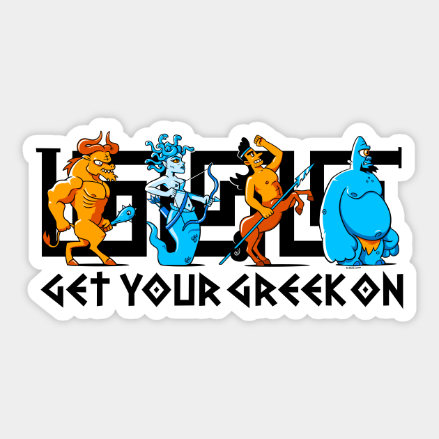 Get Ur Greek On Sticker by wloem